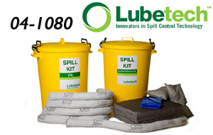 120 litre Superior Chemical Spill Kit - Mobile 2 Wheeled Bin